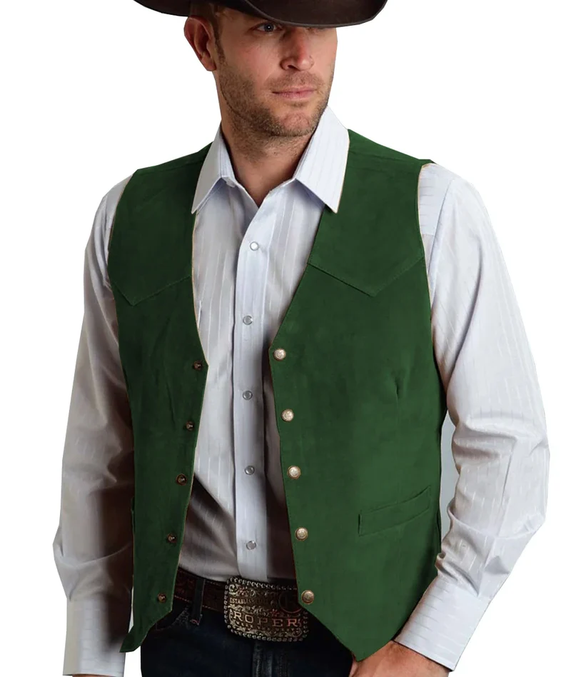 Herren Trachtenhemd | Geknöpftes Vest