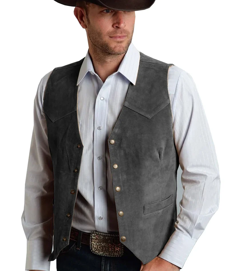 Herren Trachtenhemd | Geknöpftes Vest