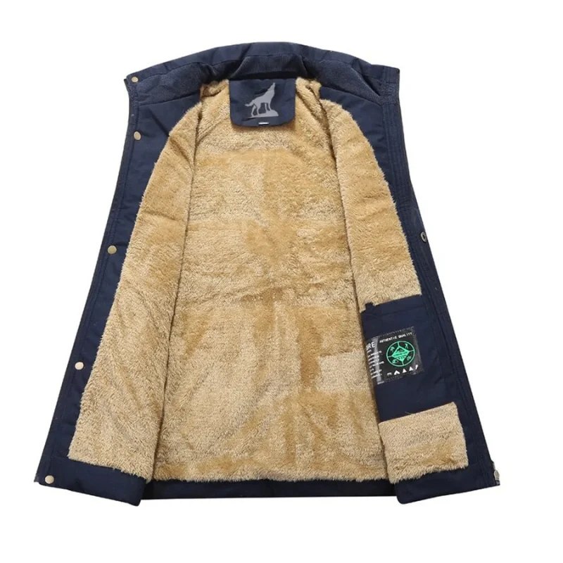Winterjacke Herren Parka Warm | Abnehmbare Kapuze