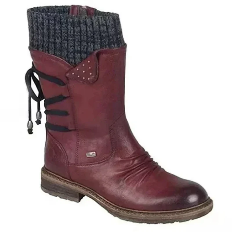 Stiefelette Damen Winter Komfort | Rutschfest Warm Gefüttert