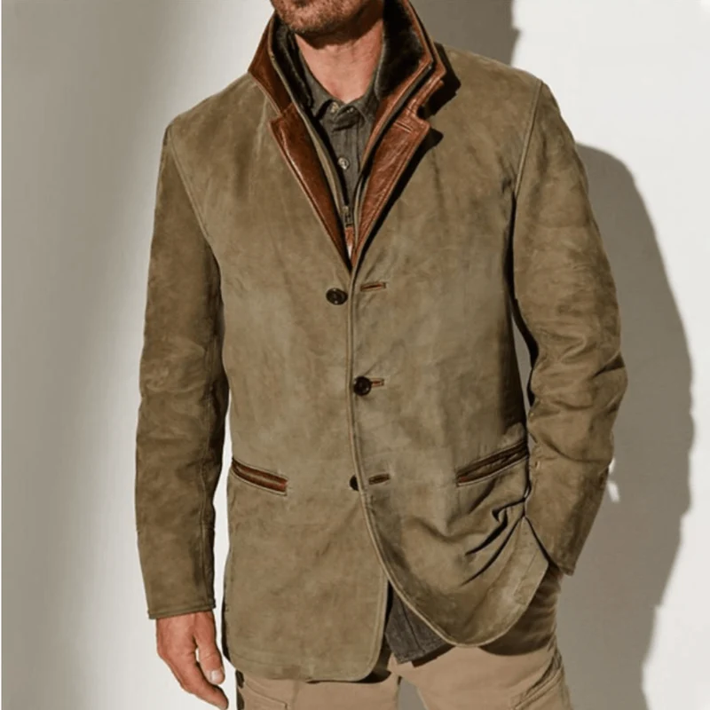 Herren Blazer Winterjacke | Vintage Stil Modern