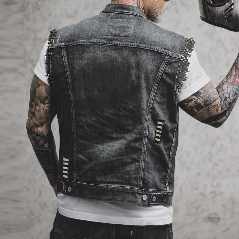 Weste Herren Vintage Stil | Ärmellose Freizeitweste Mit Taschen