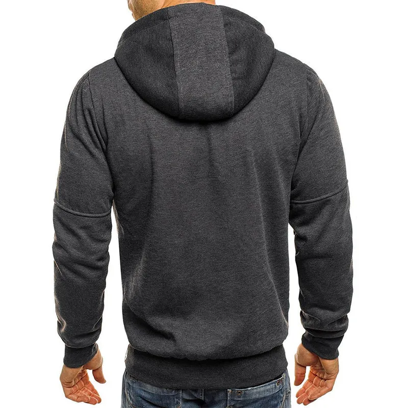 Sportliche Herren Strickjacke Mit Kapuze | Reißverschluss & Taschen