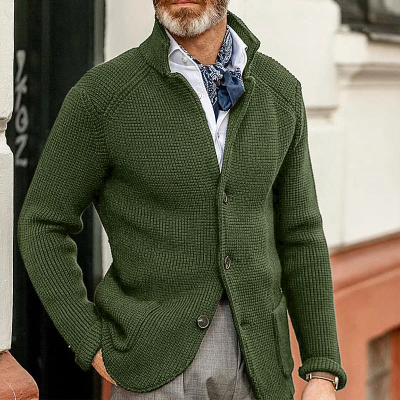 Eleganter Herren Cardigan | Strickjacke Mit Knöpfen