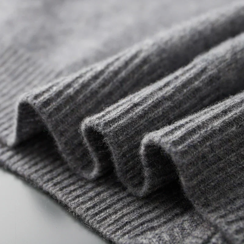 Reißverschluss Strickjacke Für Herren | Minimalistischer Stil Mit Stehkragen