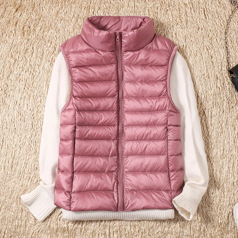 Weste Damen Leicht Gepolstert | Ärmellose Outdoor-Weste