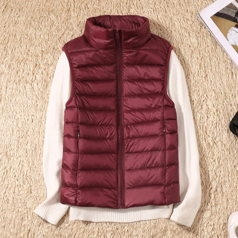 Weste Damen Leicht Gepolstert | Ärmellose Outdoor-Weste