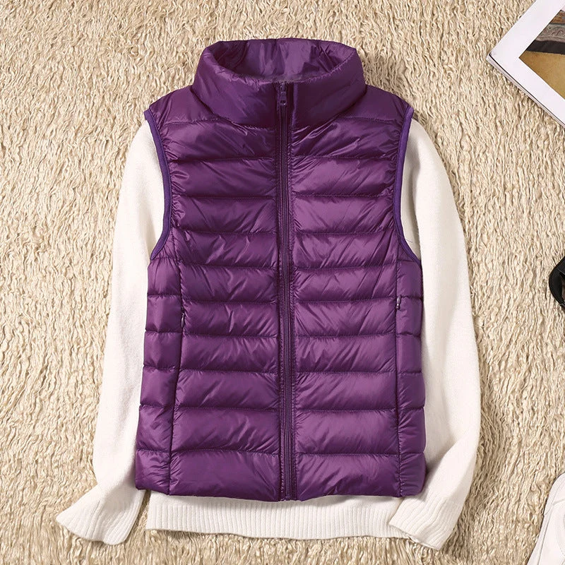 Weste Damen Leicht Gepolstert | Ärmellose Outdoor-Weste