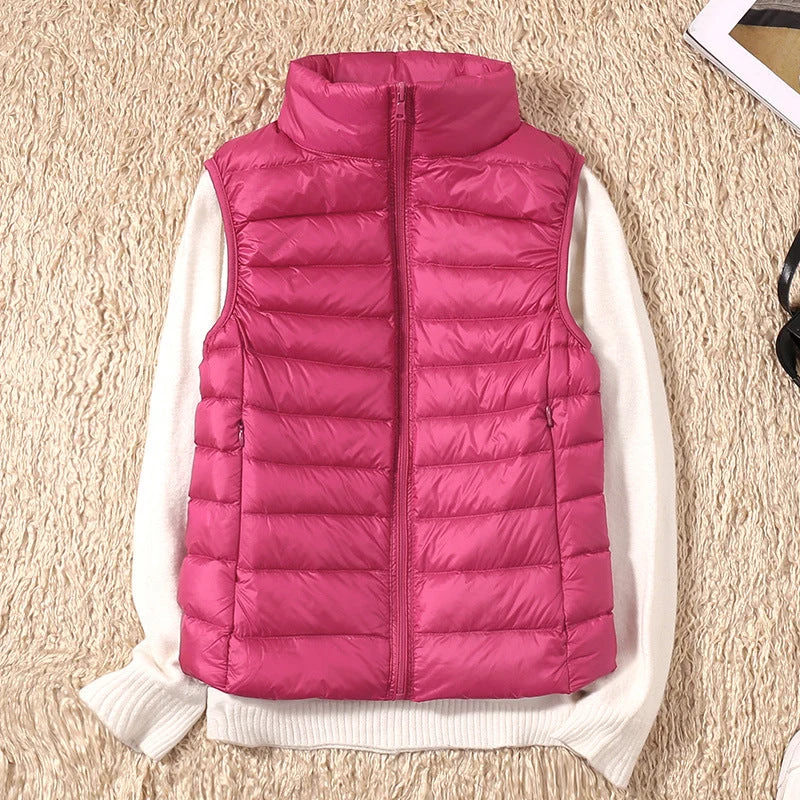 Weste Damen Leicht Gepolstert | Ärmellose Outdoor-Weste