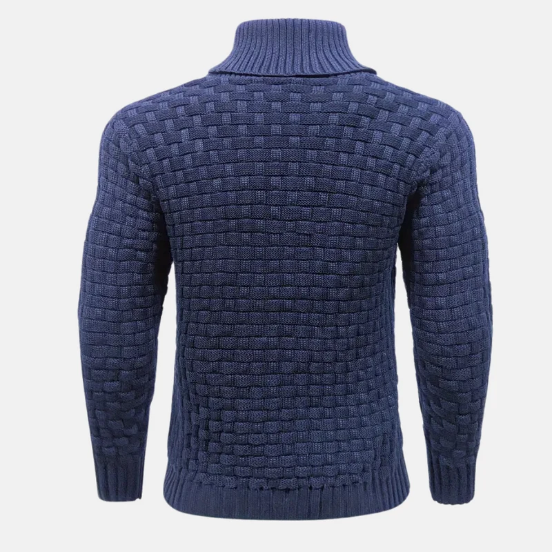 Pullover Herren Strick Mit Knopfkragen | Struktur Design