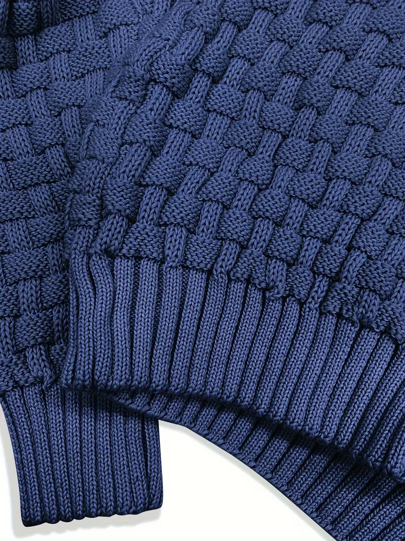 Pullover Herren Strick Mit Knopfkragen | Struktur Design