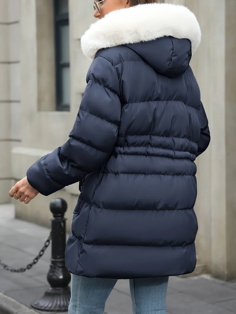 Daunenjacke Damen Mit Kapuze | Gefütterter Winterlook