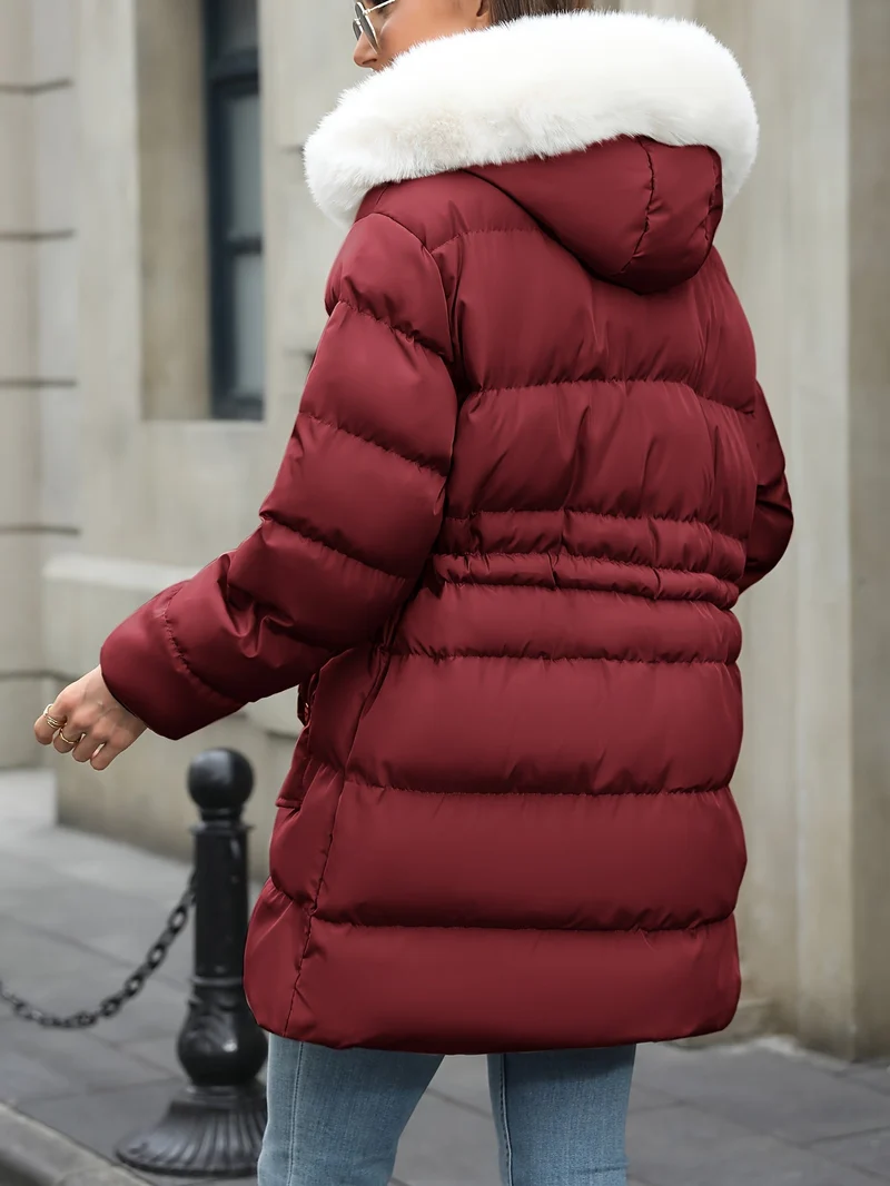 Daunenjacke Damen Mit Kapuze | Gefütterter Winterlook