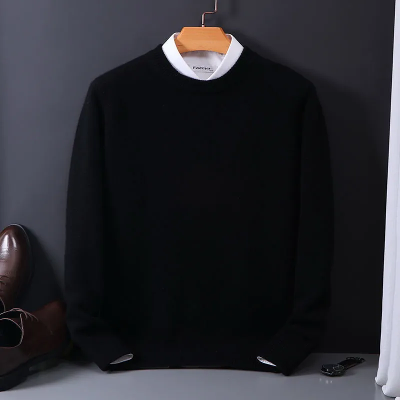 Pullover Herren Klassisch Rundhals | Elegant & Weich