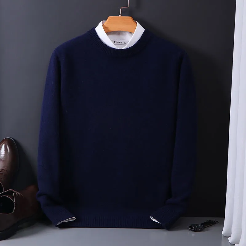 Pullover Herren Klassisch Rundhals | Elegant & Weich