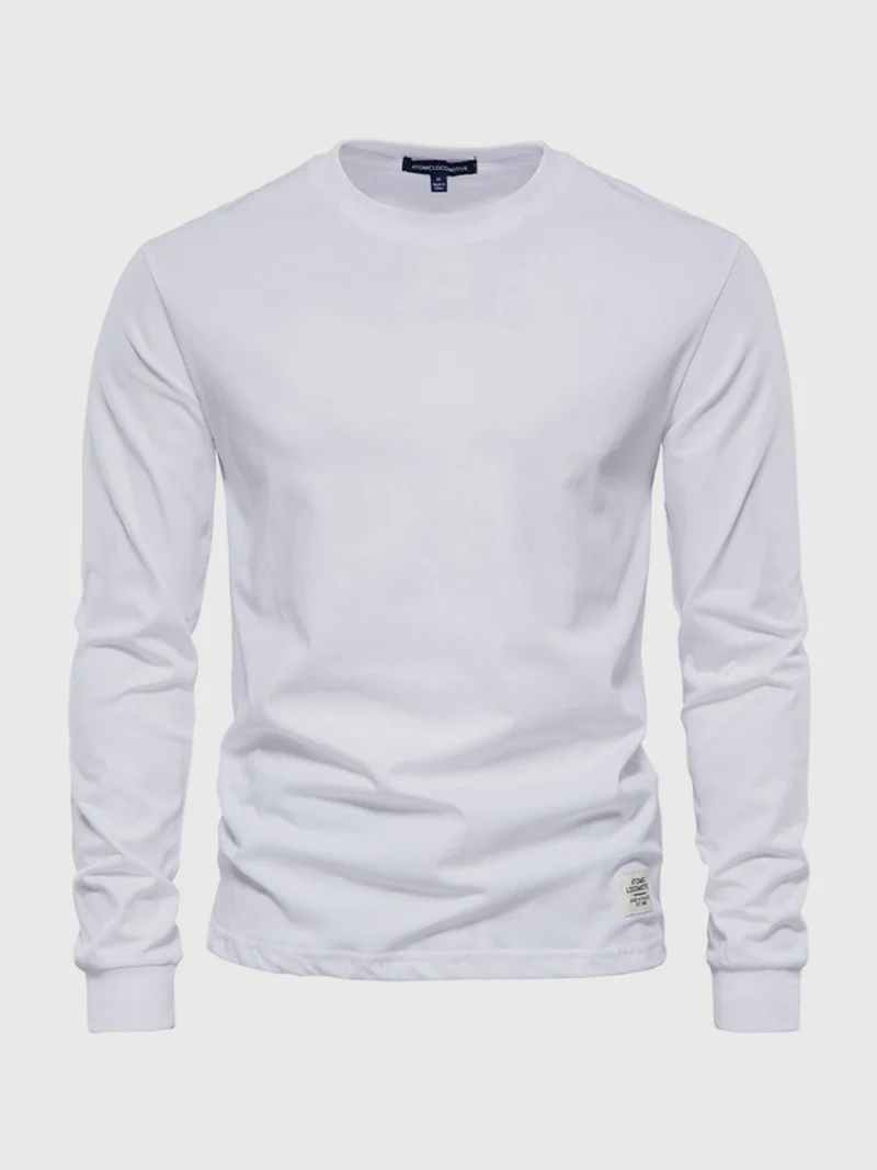 Pullover Herren Langarmshirt Rundhals | Basic Style