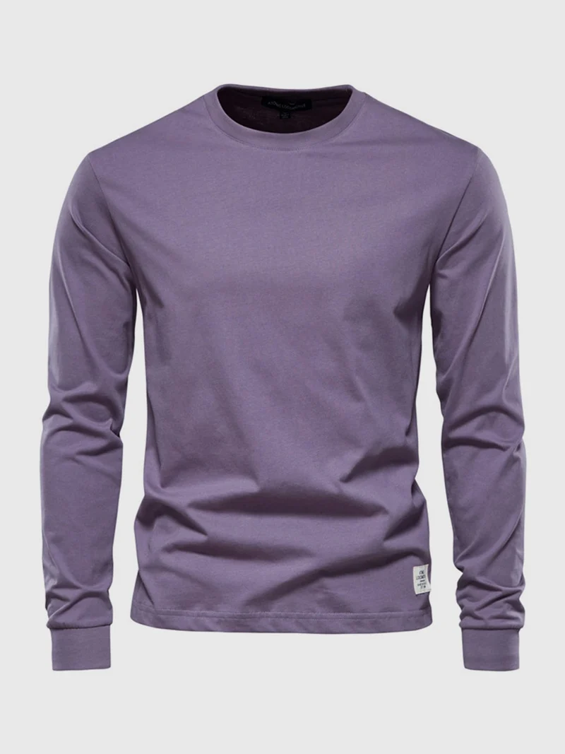 Pullover Herren Langarmshirt Rundhals | Basic Style