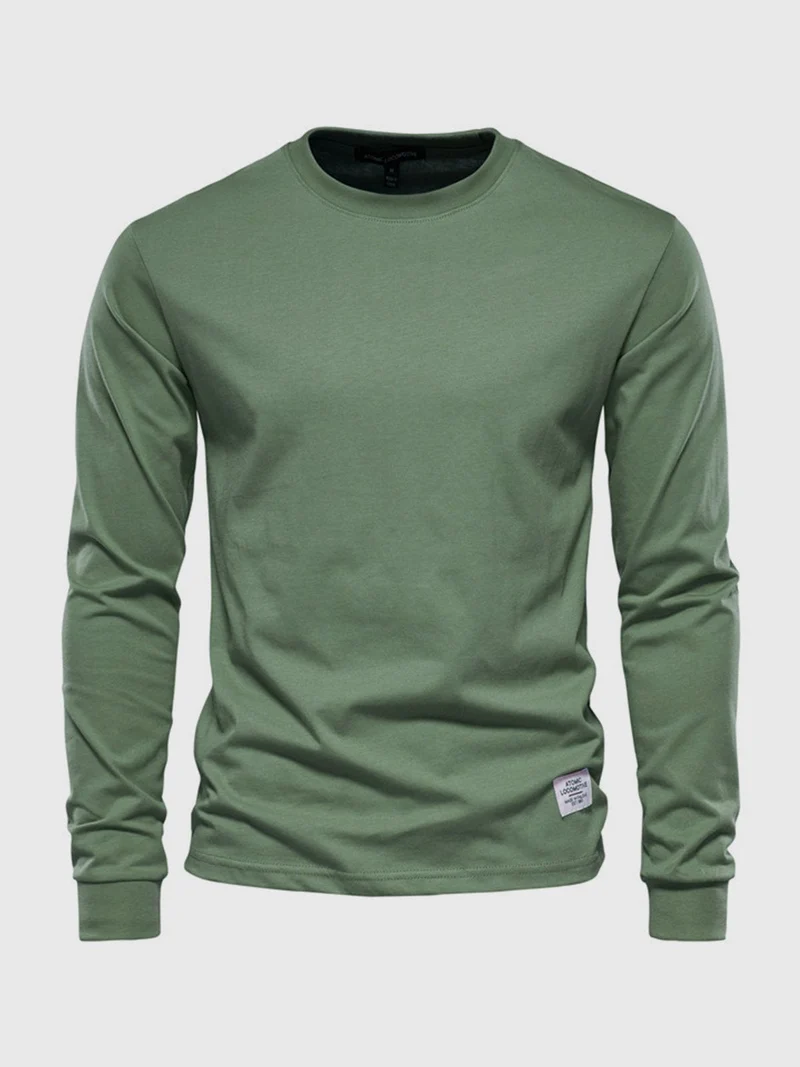 Pullover Herren Langarmshirt Rundhals | Basic Style