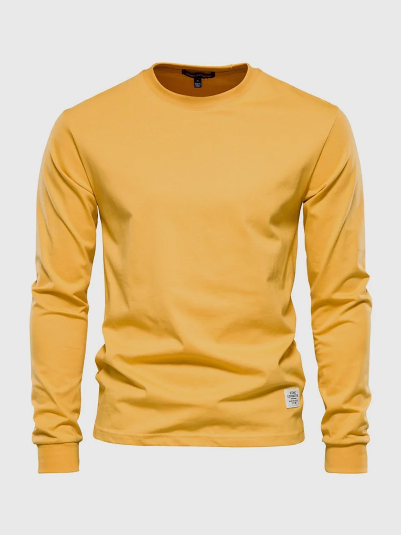 Pullover Herren Langarmshirt Rundhals | Basic Style