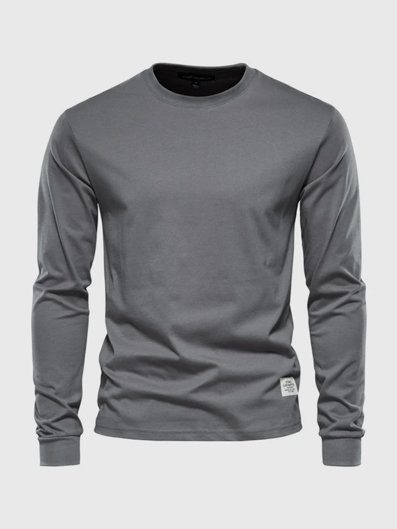 Pullover Herren Langarmshirt Rundhals | Basic Style