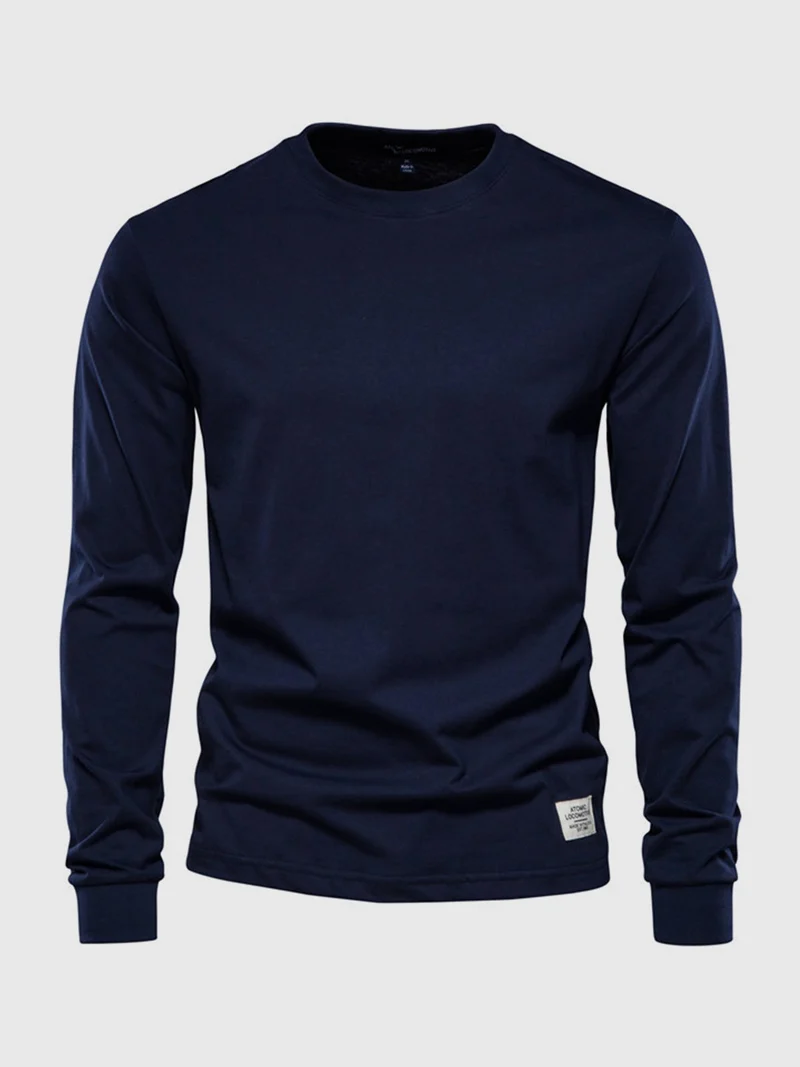 Pullover Herren Langarmshirt Rundhals | Basic Style