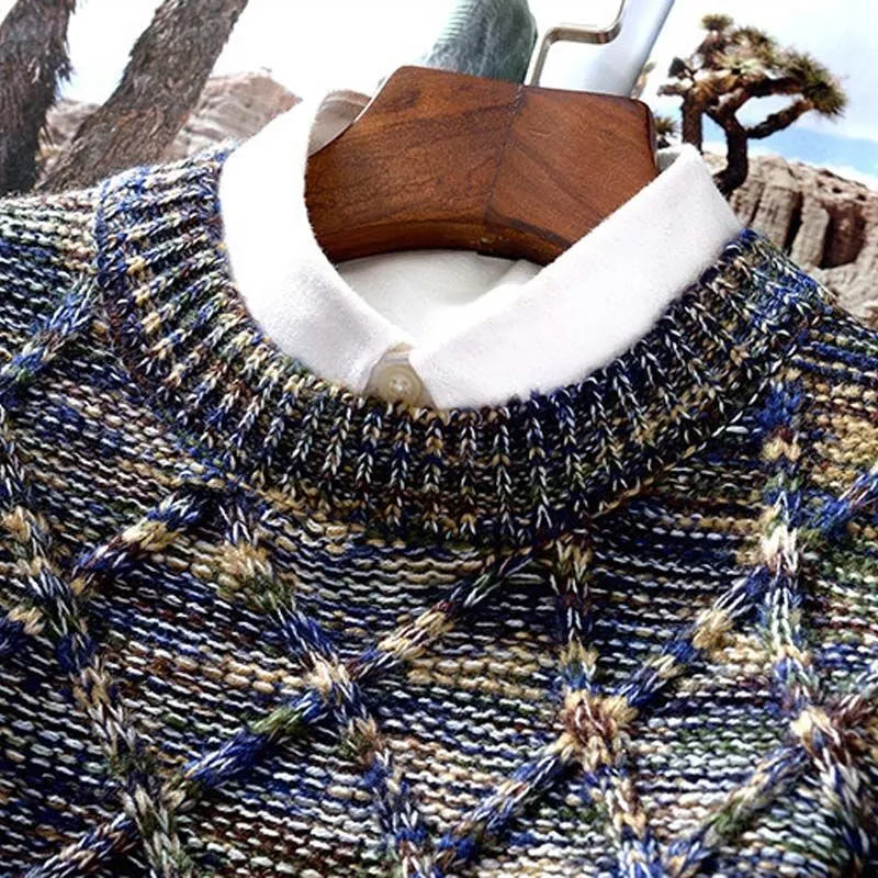 Pullover Herren Rundhals Bunt | Strick & Gemustert