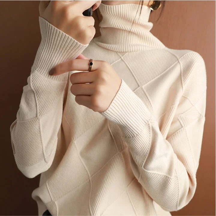 Rollkragen Pullover Damen Strick | Oversize & Weich