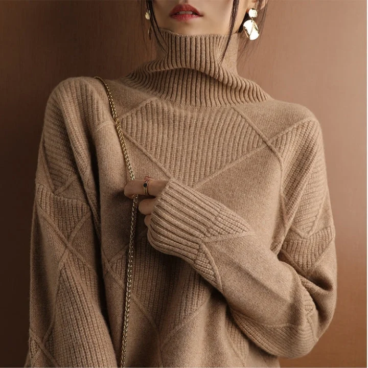 Rollkragen Pullover Damen Strick | Oversize & Weich