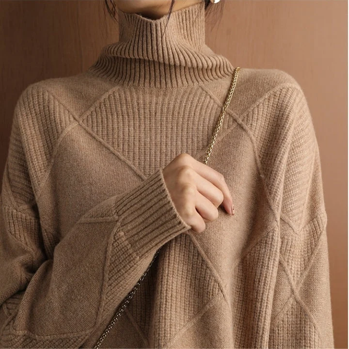 Rollkragen Pullover Damen Strick | Oversize & Weich