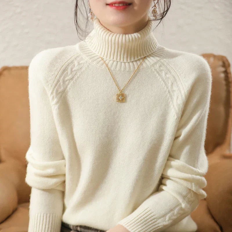 Eleganter Damen Rollkragenpullover