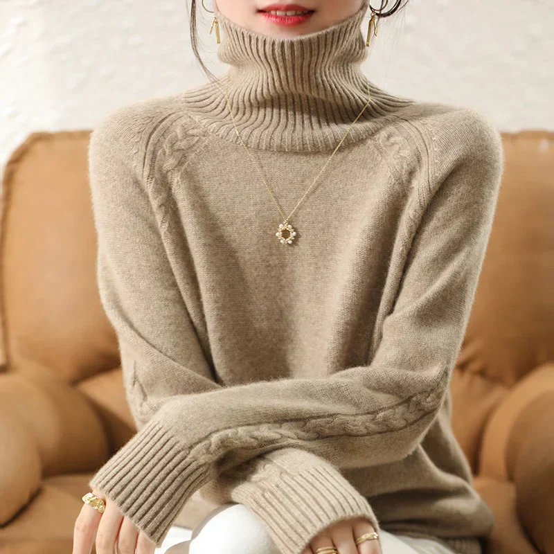 Eleganter Damen Rollkragenpullover
