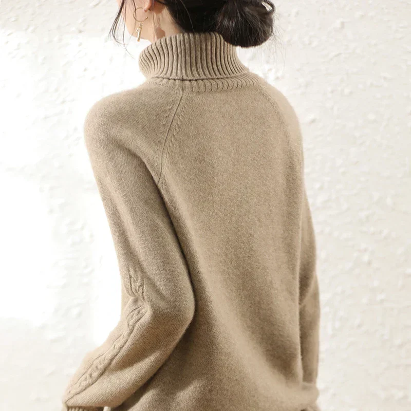 Eleganter Damen Rollkragenpullover