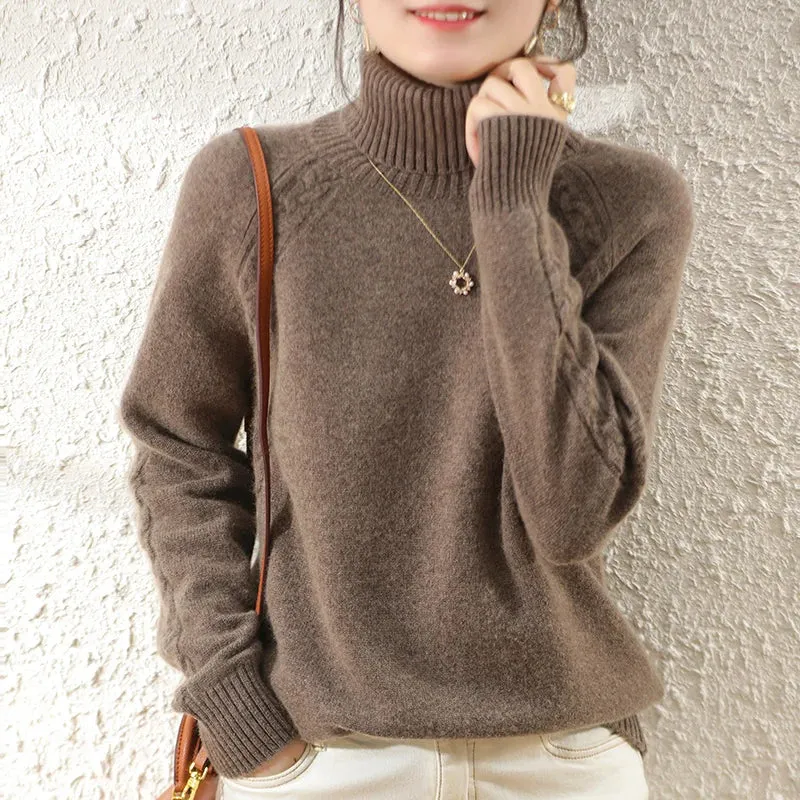Eleganter Damen Rollkragenpullover
