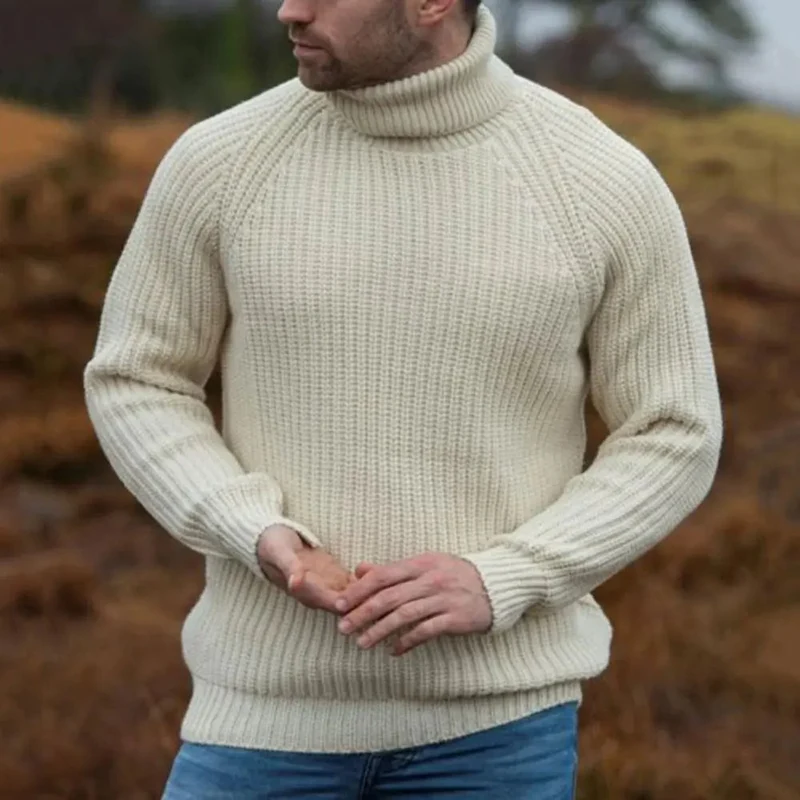Warmer Strick Rollkragenpullover