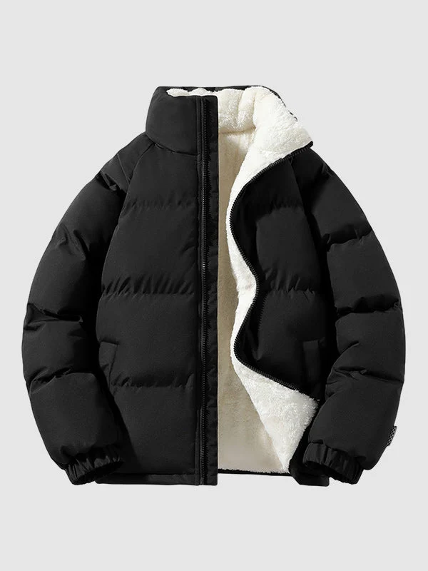 Jomar Fleece gefütterte und Wattierte Pufferjacke