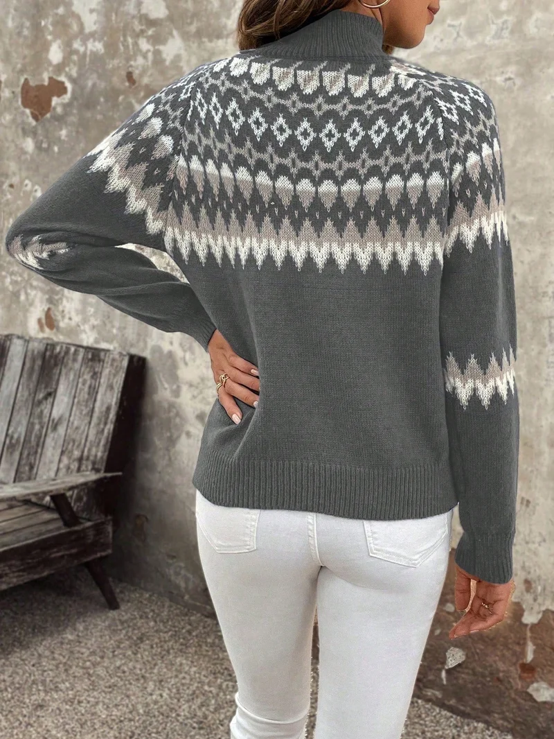 Klassischer Damen Rollkragenpullover