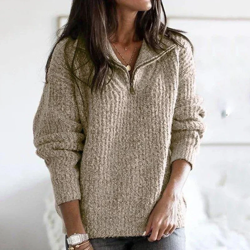 Stilvolle Pullover mit Reissverschluss