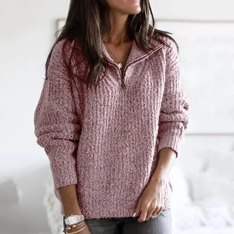 Stilvolle Pullover mit Reissverschluss