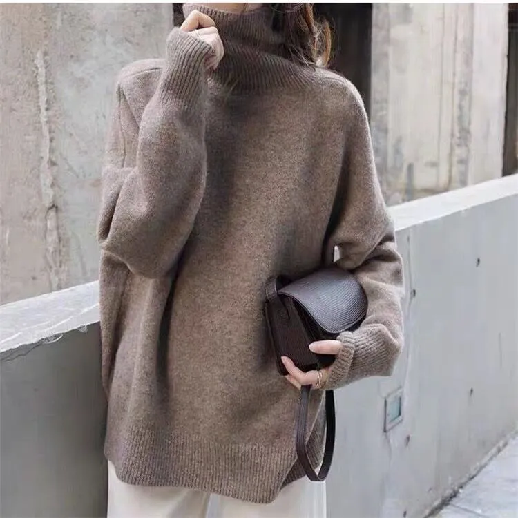 Lockerer Rollkragenpullover