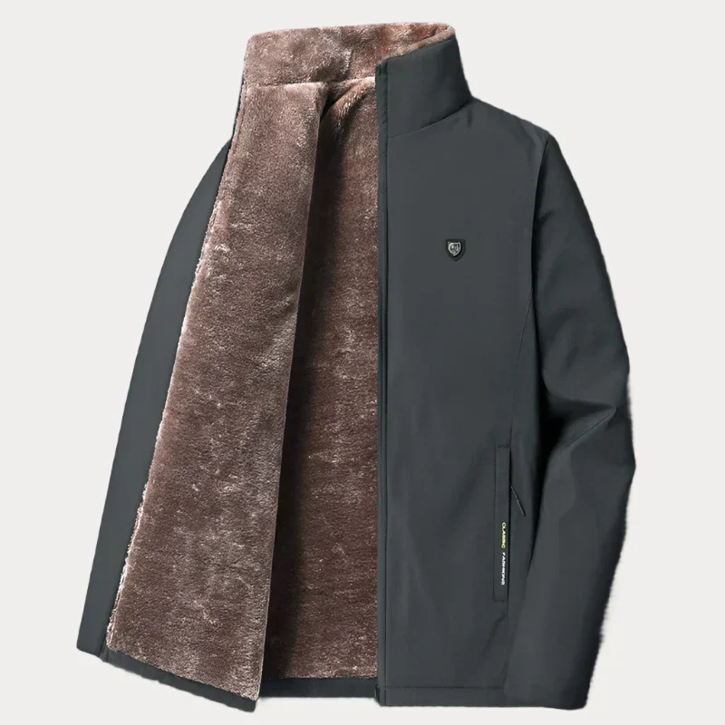 Gefütterte jacke mit Reißverschluss