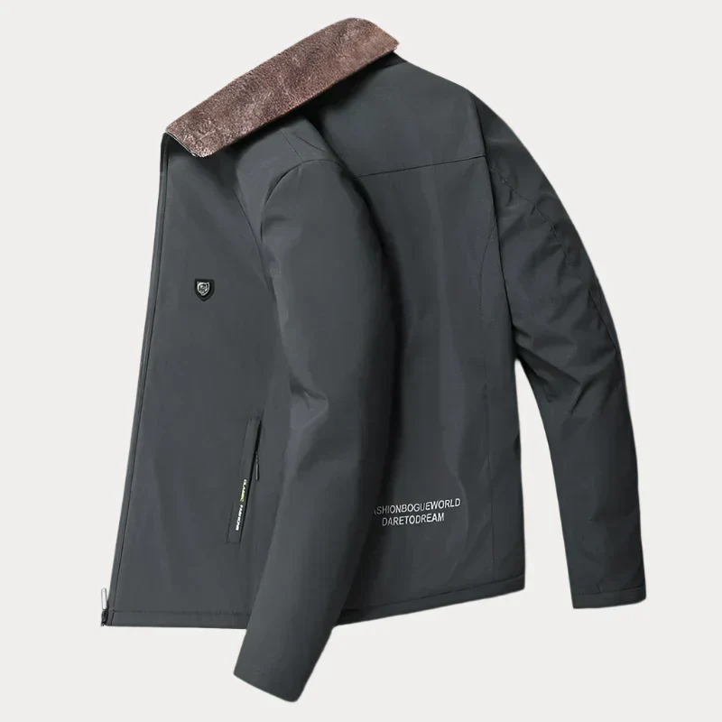Gefütterte jacke mit Reißverschluss