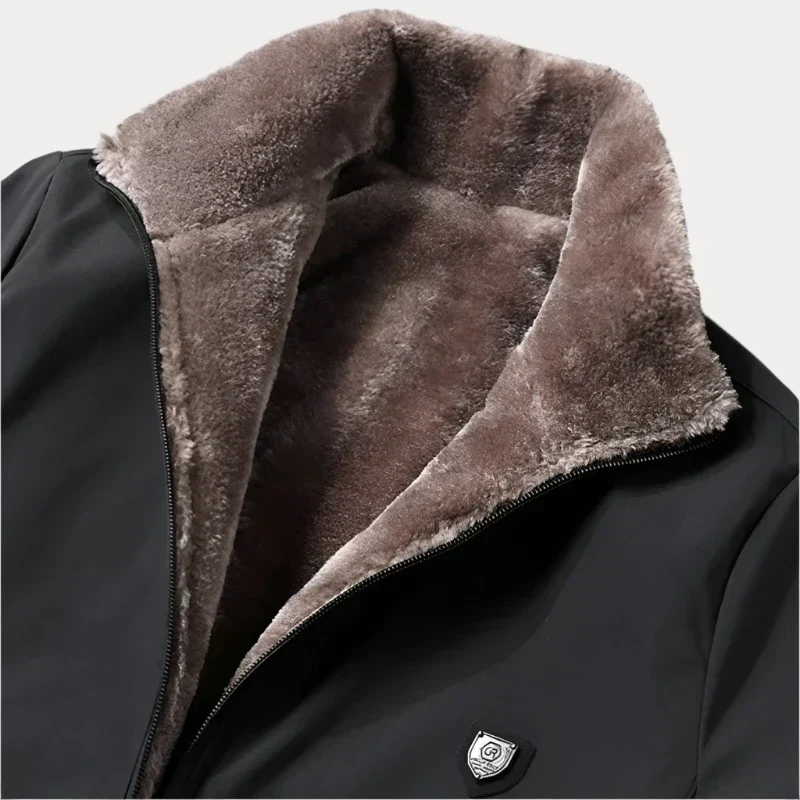 Gefütterte jacke mit Reißverschluss