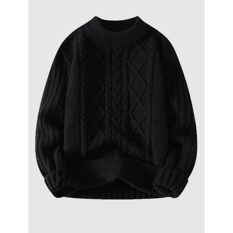 Gemütlicher Pullover aus Kabelstrick