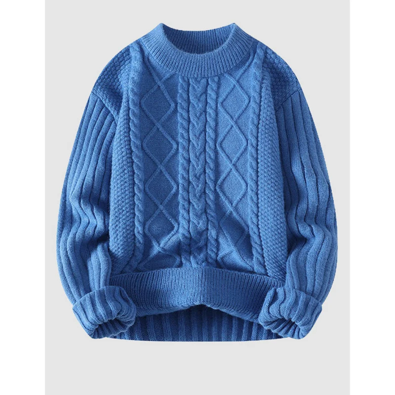 Gemütlicher Pullover aus Kabelstrick