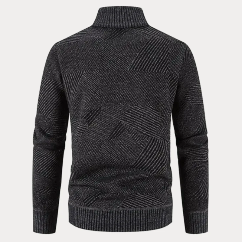 Stilvolle Winter Strickjacke mit Kapuze