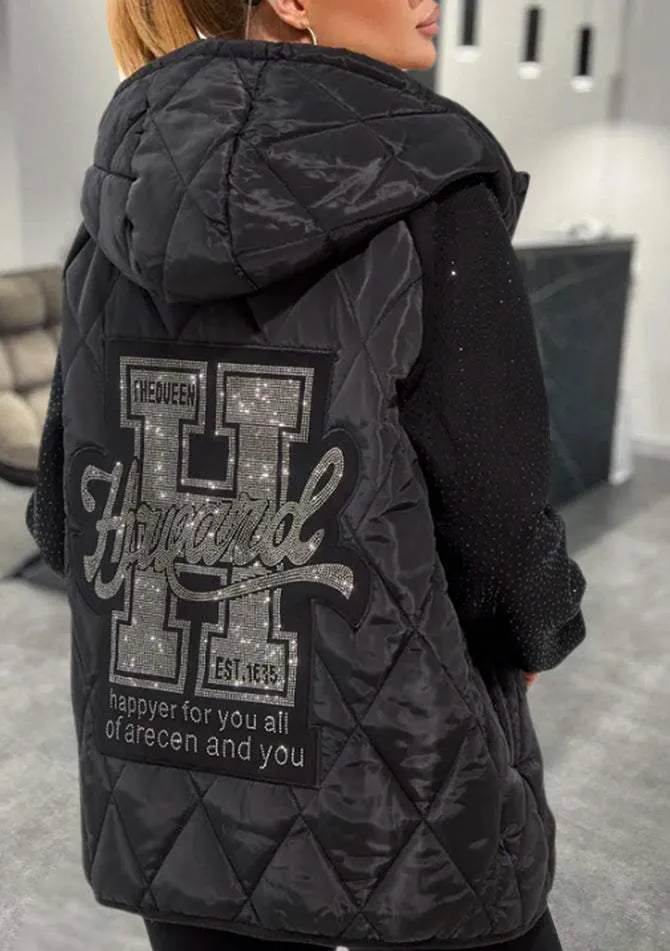 Stilvolle Daunenjacke mit Rautenmuster