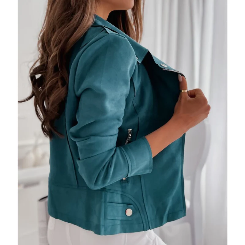 Bikerjacke Wildlederjacke