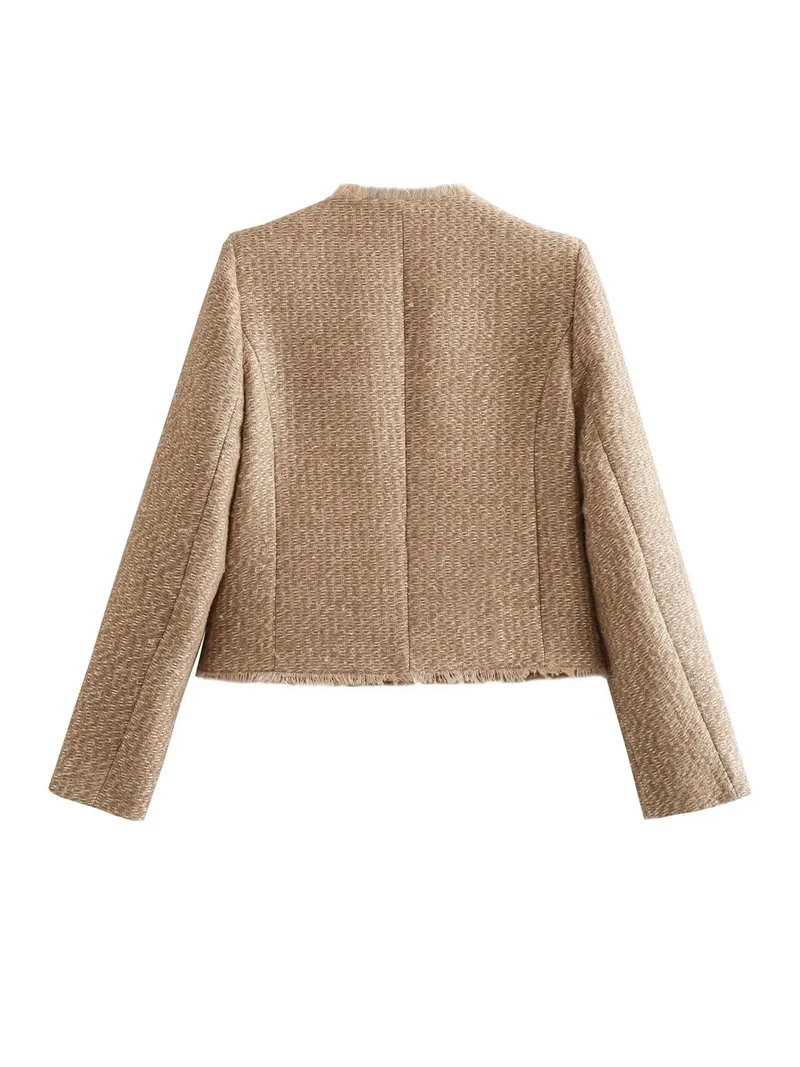 Damen Eleganter Tweed Blazer