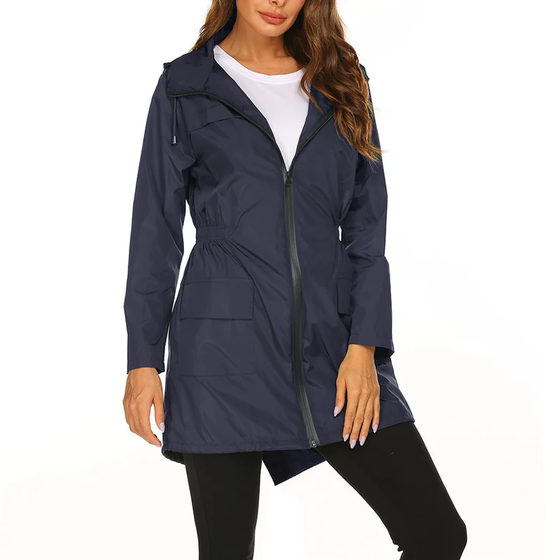 Regenjacke Damen Lang Mit Kapuze | Wetterfest & Kombinierbar