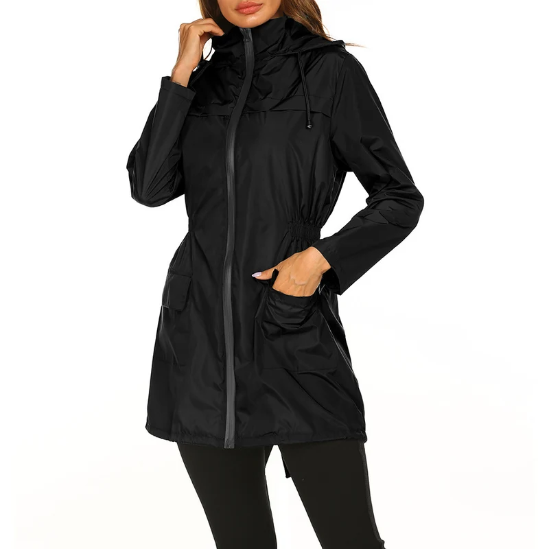 Regenjacke Damen Lang Mit Kapuze | Wetterfest & Kombinierbar